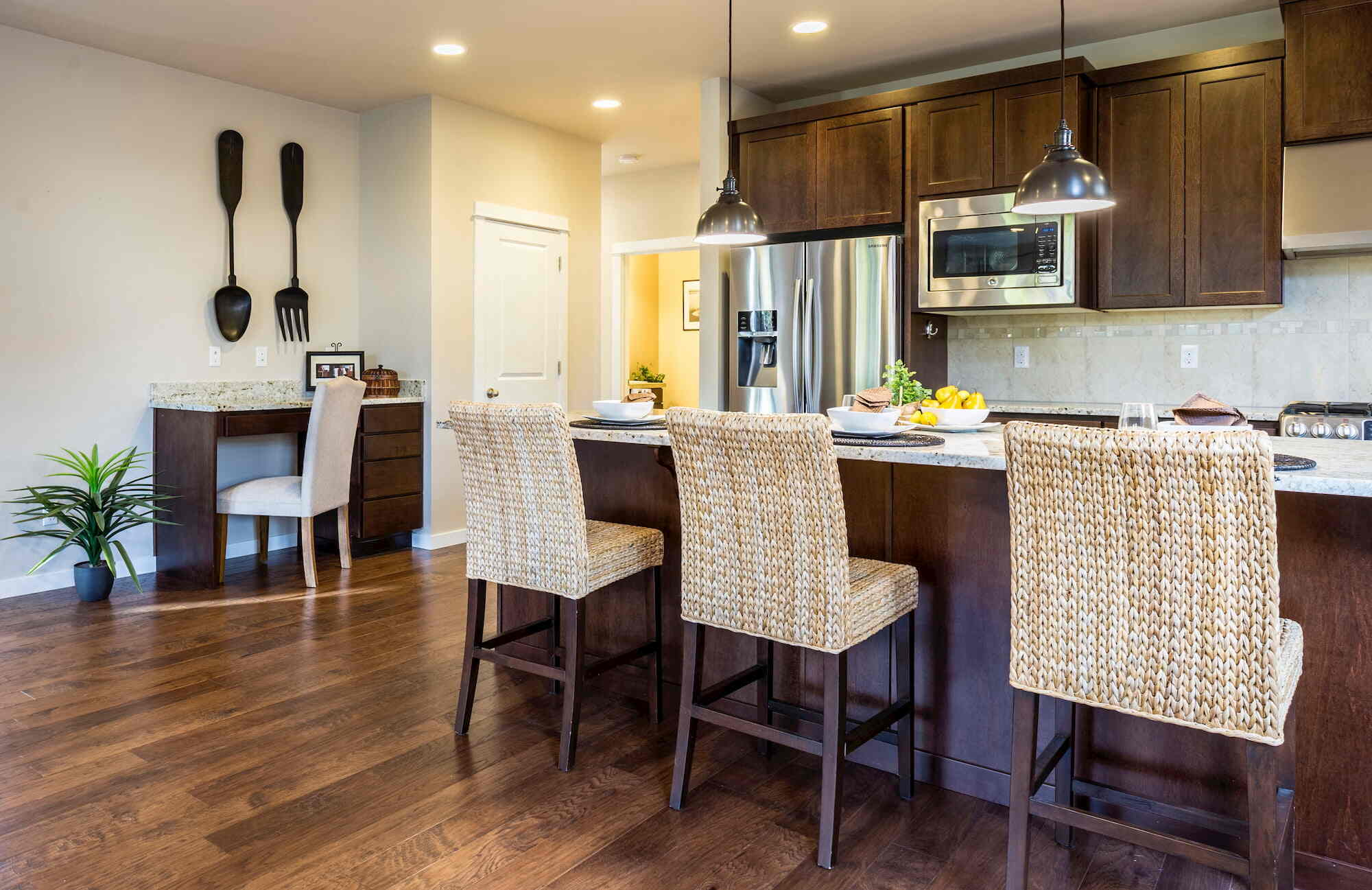 a furnished kitchen